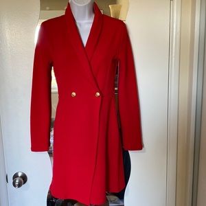 Gorgeous Red Blazer Dress
